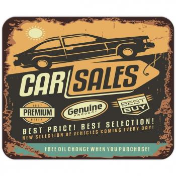 Alfombrilla de ratón Coches Vintage venta de coches Mousepad