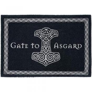 Gate To Asgard - Felpudo, Color Blanco y Negro