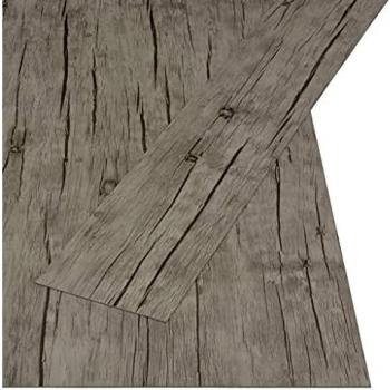 vidaXL Lamas para Suelo PVC Autoadhesivas Losetas Vinilo Decoración Interior Metarial Construcción Bricolaje Hogar 4,46 m² 3 mm Roble