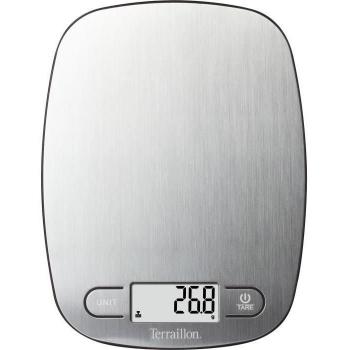Báscula de cocina digital Terraillon con pantalla LCD, capacidad de 5 kg, precisión de 1 g, función tara y diseño compacto