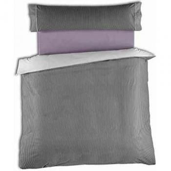ESTELIA - Conjunto de Funda nórdica y Funda de Almohada Greta, Color Perla - Cama de 135