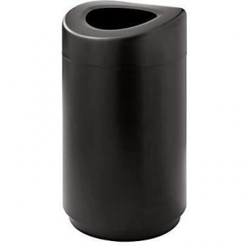 Contenedor de residuos de diseño con capacidad de 120 litros y cubo interno, dimensiones HxØ 850 x 508 mm