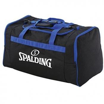 Spalding Team Bolso de Gimnasio, 25 cm, Negro/Azul Royal