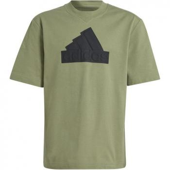 Camiseta adidas Future Icons Logo Pique Infantil Verde