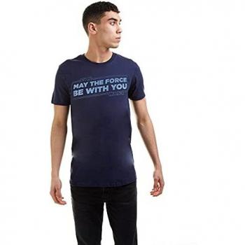Star Wars Force Slogan Camiseta, Azul