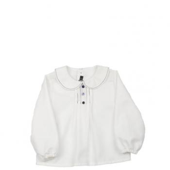 CAROLO BABY Camisa Bebé CaroloBaby; Ribeteada EN Azul