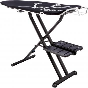 Jata Hogar TP600 Tabla de Planchar Ajustable en Altura y Plegable, Metal, Negro, 114x46x13