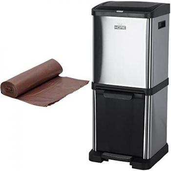 WELLHOME Pack de Cubo 34L. 2 Compartimentos