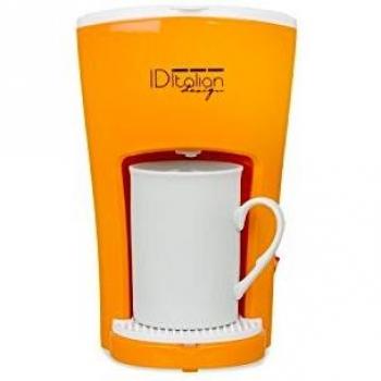 Italian Design IDECUCOF01 CAFETERA Funny Pro Coffee Maker, 450w-IDECUCOF01, Naranja