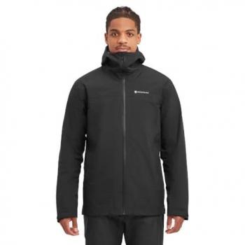 Montane Men's Solution Waterproof Jacket, Black, Size Large
