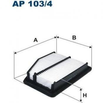 Filtro de aire FILTRON AP 103/4 - Alta eficiencia en filtración, diseño específico para vehículos, fácil instalación, compatible con múltiples marcas y modelos de automóviles