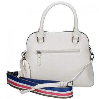 Pepe Jeans Eva Bolso Blanco 27x22x12 cms Piel Sintética