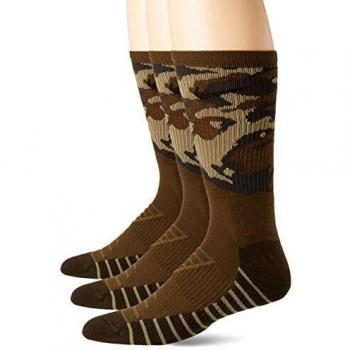 NIKE U Nk Evry Mx Csh Crw 3p-Camo Calcetines, Unisex adulto, Olive Canvas/Neutral Olive/Black, XL