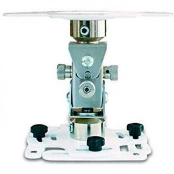 NEC PJ01UCM - Soporte Universal para Proyector en Techo, Acero Inoxidable, Blanco, Capacidad hasta 20 kg