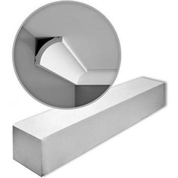 Caja de 39 piezas de Cornisas Molduras Perfiles Orac Decor CB521 BASIXX - 78 m, color blanco, pretratadas