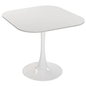 Mesa de Comedor Versa Cloe para Cocina, Terraza, Jardín o Comedor, Medidas (Al x L x An) 73 x 80 x 80 cm, Materiales: Madera, PVC y Metal, Color: