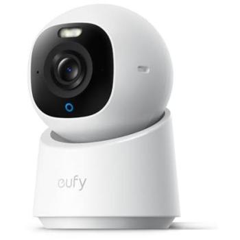Cámara de Seguridad Interior Eufy E30 4K UHD, Visión Nocturna a Color, Rotación 360°, Detección por IA, Audio Bidireccional, Compatible con Homekit