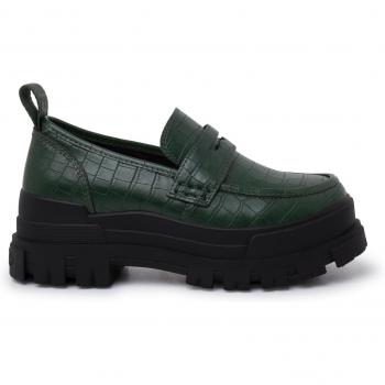Mocasines de Cocodrilo Verde Buffalo para Mujer EU 39