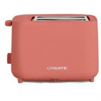 Tostadora de Pan CREATE Toast Studio - 750W, 2 Ranuras Anchas, 6 Niveles, Sistema de Seguridad Anti-basculement, Colores Pastel