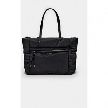 Stradivarius Black Fabric Tote Bag OS
