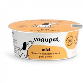 Yogupet Yogur de Miel para Perro, Alimento Complementario Pasteurizado, 12 x 110 g