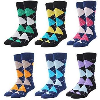 RioRiva En caja de regalo, los calcetines para hombre con pedrería en 90% algodón, bonito diseño en la pantorrilla, estilo colorido