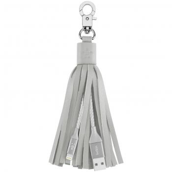 Belkin MIXIT Fashion - Cargador, borla de cuero, color gris