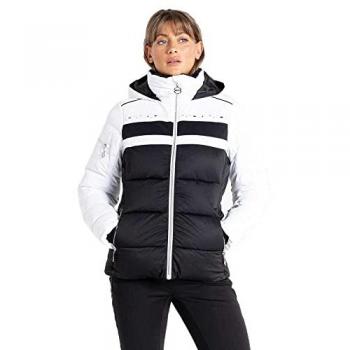 Dare2b Crystallize Chaqueta de Esquí para Mujer, impermeable, transpirable, con aislamiento térmico, capucha ajustable, bolsillos con cremallera y diseño moderno