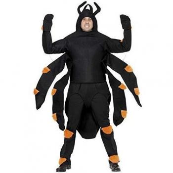Smiffy'S 36572 Disfraz De Araña Con Parte De Arriba, Patas Capucha, Abdomen, Rodilleras, Negro, Tamaño Único