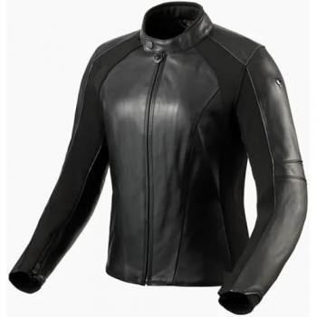 REV'IT! Chaqueta de Moto para Mujer Maci Negra, tipo: chaqueta de cuero, características: diseño específico para mujer, color negro, talla 34