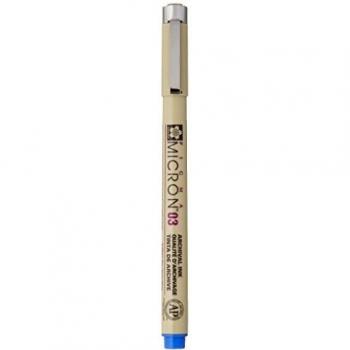 Sakura Pigma Micron-0.35mm-Blue, 0.35 mm