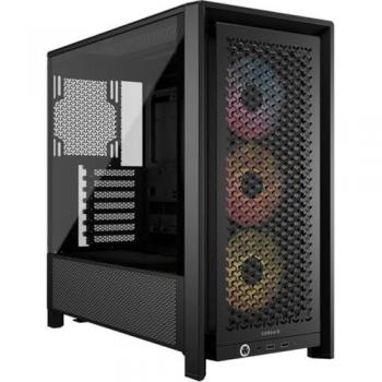 Corsair 4000D RS ARGB Mid-Tower PC Case - High Airflow, Modular Design, Supports Mini-ITX/ATX/E-ATX/mATX - Black