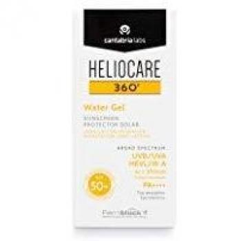 Heliocare 360 Water Gel SPF 50+ 50ml, Broad-spectrum sunscreen, lightweight gel formula, water-resistant, provides high UVA/UVB protection, contains antioxidants and Fernblock technology for skin defense