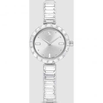Swarovski Matrix Bangle Women's Watch - Swiss-Made Silver-Tone Stainless Steel with Crystal Bracelet Strap