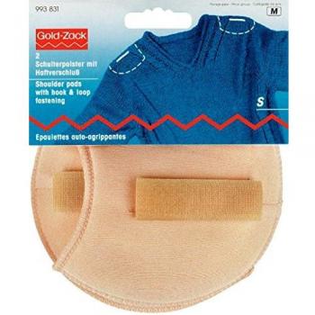 Prym Shoulder Pads Raglan with Hook and Loop Fastening S, Skin-Colour, White, Small