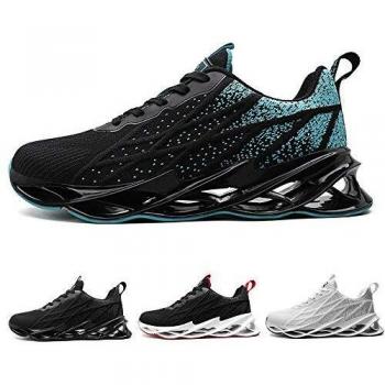 Zapatillas Running Hombre Tenis de Deportivas Casual para Correr Gimnasio Bambas Blackblue 46 EU