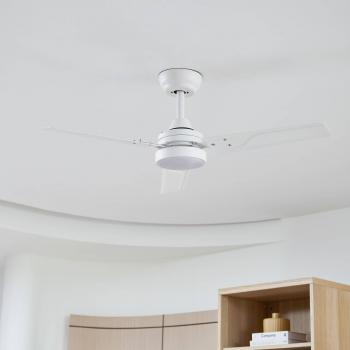 Ventilador de Techo LED Aerallo Blanco, CCT, Silencioso