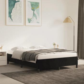 Pendiente negra de terciopelo 140x200 cm Estructura de cama de terciopelo negra 140x200 cm Vidaxl Negro