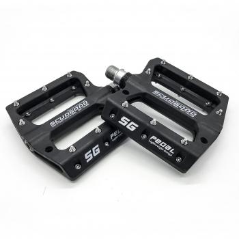 Willyn JT01 Pedales para bicicleta, ultraligeros, MTB, negro