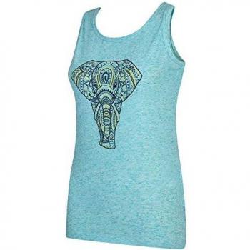 Dare 2b - Camiseta de Tirantes para Mujer, diseño de Elefante, Mujer, DWT448 1J910L, Aruba Blue, S