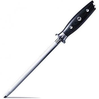 SHAN ZU Afilador de Acero Sacapuntas y Cuchillos Afilador de Cuchillos de Cocina Cuchilla de Afilado Rod 20CM