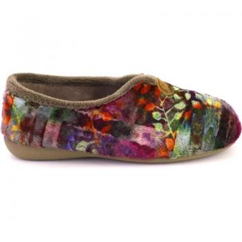 GEMA 7603-6 Zapatillas de casa de mujer taupe 623