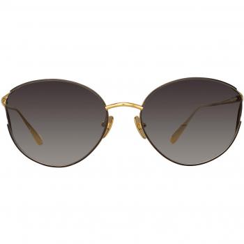 Linda Farrow Fielder LFL1455 C2 Women's Sunglasses Black Size 61