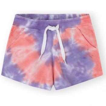 Short de niña con estampado tie dye y cintura elástica