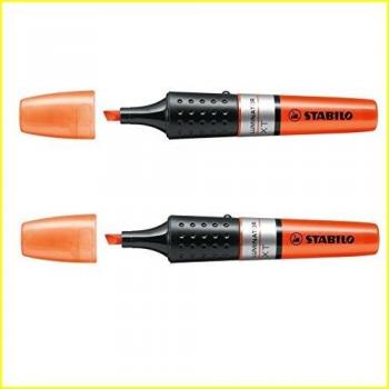 Marcador fluorescente STABILO LUMINATOR - Tinta líquida y duración XXL - Color naranja