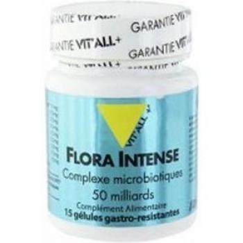 Vit'All+ Flora Intensa 15 cápsulas - Probiotico con 50 mil millones de UFC por dosis