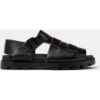 CAMPER Brutus Sandal - Sandals for Men - Black, size 45, Smooth leather