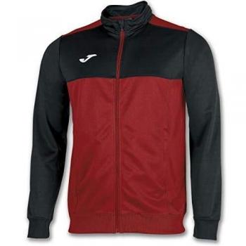 Joma Winner Sudadera, Niños, Rojo/Negro, 2XS