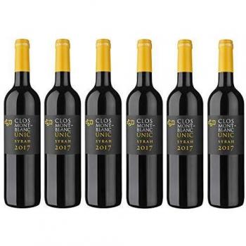 CLOS MONTBLANC Únic Syrah vino tinto Caja de 6 botellas x 750 ml