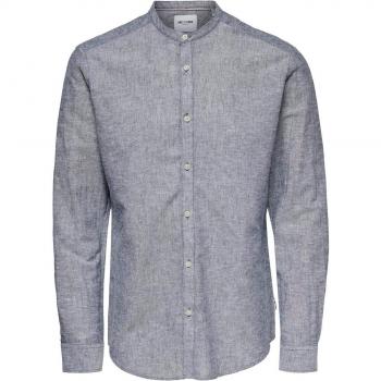 Only & Sons Caiden MAO Long-Sleeved Solid Linen Shirt